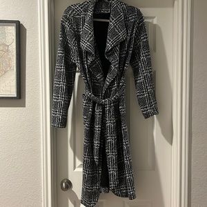 Black & white plaid jacket